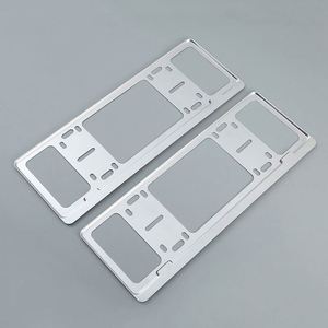 Cadre de plaque d'immatriculation en alliage d'aluminium avec vis antivol, support de plaque d'immatriculation intégral pour voiture personnalisée - Product Image 2