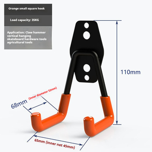 Set di <span class=keywords><strong>Ganci</strong></span> Robusti per Garage - <span class=keywords><strong>Ganci</strong></span> Utilitari Antiscivolo da Parete per Organizzare Biciclette, Scale, Attrezzi, Attrezzature da Giardino - Product Image 5