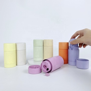 60ml Nachfüllbarer Leerer Deodorant-Stick aus Weizenstroh-Material mit Drehverschluss Plastik-Kosmetikbehälter Schraubverschluss-Flasche - Product Image 1