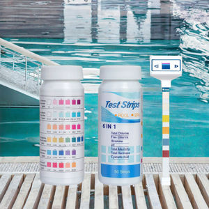 Strisce Reattive Altamente Efficaci per Test di Piscine e Spa ad Acqua Salata, Kit di Analisi Accurato per Bromina, Cloro Libero, Alcalinità Totale e pH - Product Image 4