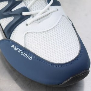 Baskets décontractées en maille respirante pour hommes, chaussures de marche à lacets contrastées, légères et antidérapantes, baskets de sport en plein air - Product Image 4