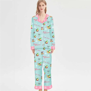 Chemise de nuit 100% coton pour mère et fille, pyjamas de noël pour enfants et femmes, tenues assorties pour la famille - Product Image 4