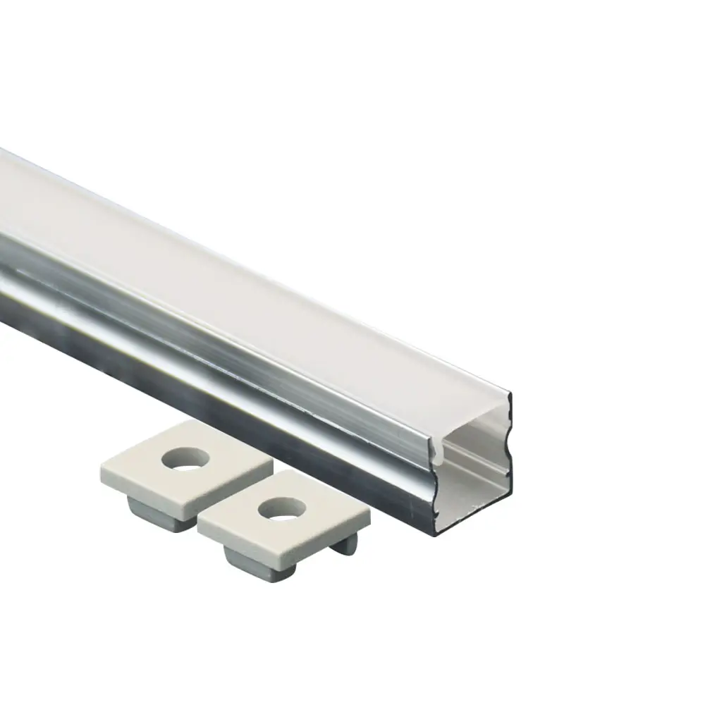 10X10Mm Diskon Besar-besaran Fitting Saluran Aluminium Led Bentuk U dengan Penutup Diffuser