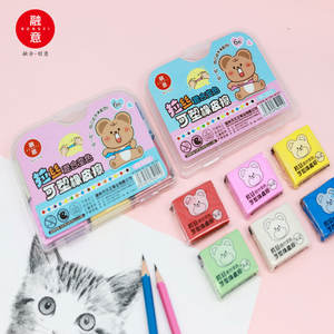 Gomma professionale disegno arte impastata schizzi Non tossico Eco Friendly polvere riutilizzabile in gomma 6-colore RONGYI in plastica - Product Image 6