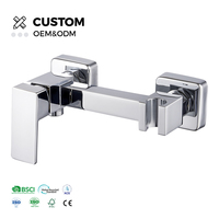 GEE-N Chrome carré laiton robinet mitigeur robinet mitigeur support toilette pulvérisateur Shattaf salle de bain douche mitigeur