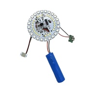 Placa LED con Batería de Litio y Carga USB Tipo C de 5v, Accesorio Personalizado para Lámpara LED de Mesa