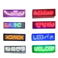 Pantalla LED Digital Programable Brillante Mini Etiqueta 1 Año para Fiestas, Reuniones, Hoteles, Insignia Luminosa con Nombre SDK para Metro y Ascensor