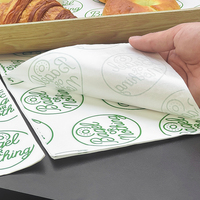 Papier sulfurisé en gros pour emballage de burgers, poulet frit et frites, avec logo personnalisé, qualité alimentaire, résistant à l'huile pour boulangerie