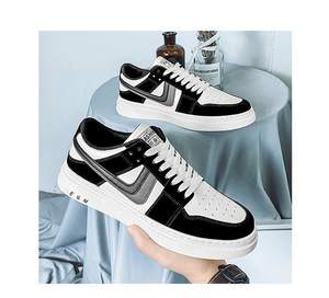 รองเท้าผ้าใบผู้ชายขายดี ระบายอากาศได้ดี แบบผูกเชือก สวมใส่สบาย เหมาะสำหรับเดิน วัสดุหน้ารองเท้า PU พื้นรองเท้าด้านนอกทำจากยาง - Product Image 5