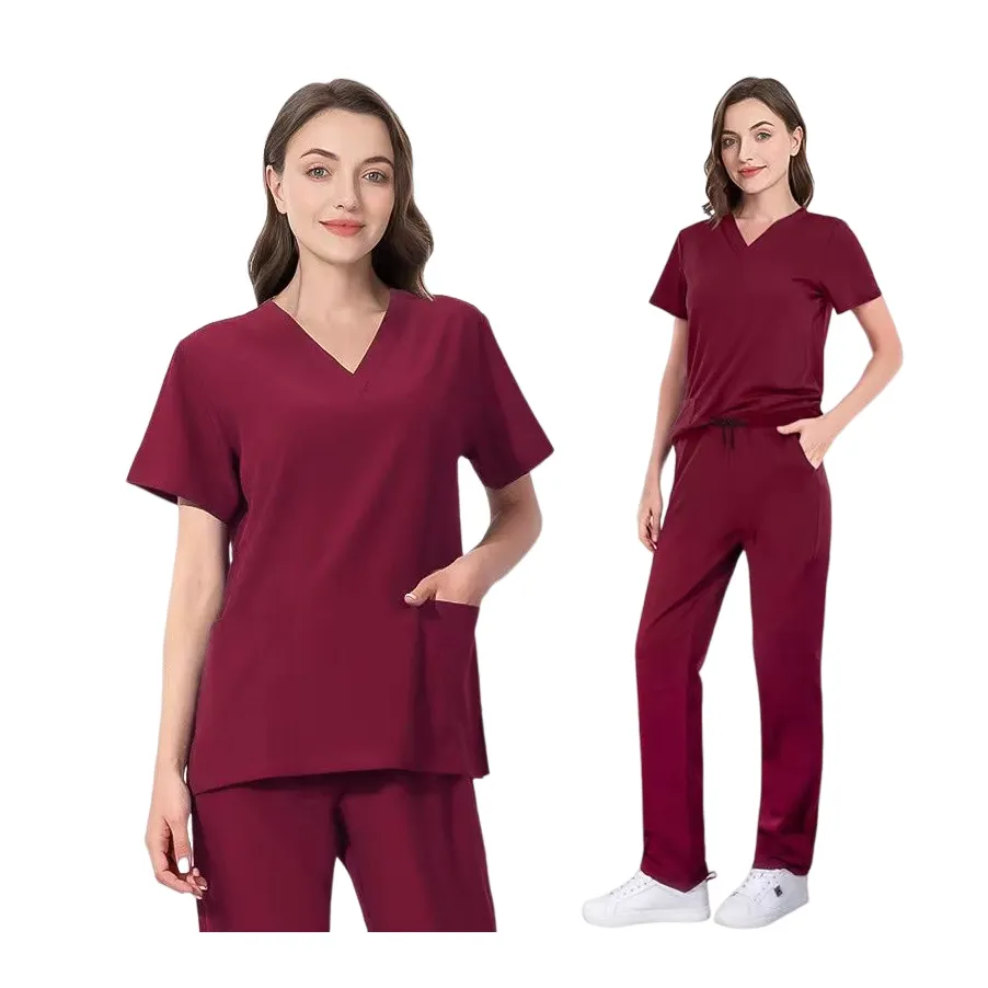 Wholesale best europe medical scrubs manufacturer design accessories without label jogger sets for men