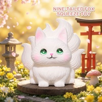 Jouets Squishy Personnalisés en TPR Anti-Stress à Presser, Animaux Géants Chat Doux Sensoriels Mignons Kawaii en Forme de Mascotte, Jouet Fidget en Boîte, Vente en Gros