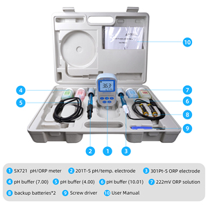 Kit de Medidor de pH/ORP Portátil Veidt Weighing Apera SX721, Analizador de Calidad del Agua Multiparámetro Portátil, Medidor de pH de Mano - Product Image 6