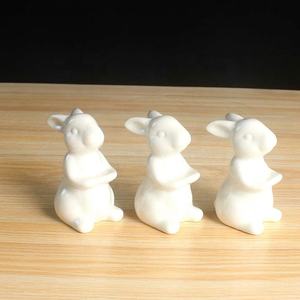 Bandeja de Pastel de Cerámica Ecológica Personalizada con Diseño de Conejo de Pascua, Plato de Postre de Porcelana con Diseño de Conejito, Regalo Novedoso para Fiestas - Product Image 5