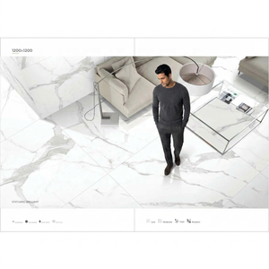 Carrelage de sol en porcelaine poli brillant Vistaar Statuario 1200x1200mm (120x120cm), carrelage de sol en porcelaine OEM haute brillance - Product Image 1