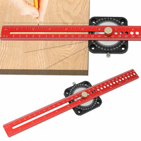 Compas de traçage pour le travail du bois, règle d'angle réglable en T, en aluminium, pour marquage à 360°, compas de dessin pour la menuiserie