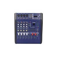 Mezclador de Audio USB Profesional Mini Metálico Lane PMX-402D de 4 Canales con Efectos de Retraso y Mezcla Integrados, Bluetooth para DJ de Escenario