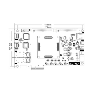 Плата разработки FPGA ALINX AX7203 с модулями Xilinx Artix-7 XC7A200T и PCIe-акселератором для периферийных устройств искусственного интеллекта - Product Image 6