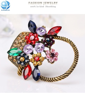 Broche panier à fleurs en strass pour enfant, bijoux de mode, de luxe, pour décoration, cadeau - Product Image 5