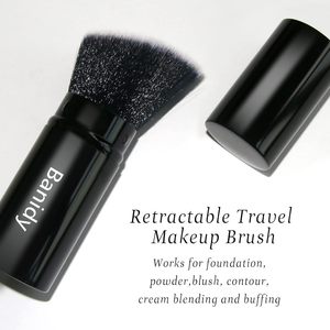 Petit pinceau à poudre Blush pour fond de teint champignon Pinceau de maquillage portable unique avec manche en aluminium épais Face Spot Sale - Product Image 4