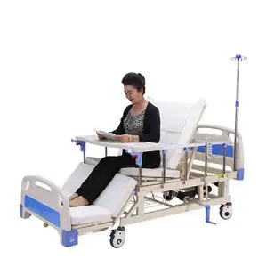 Multi-Functional Electric Nursing Bed Medical Equipment With 5 Bars Side rails Abs board ISO CE Certification