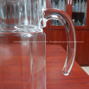 Jarra de Agua de Vidrio de Grado Alimenticio de 1.5 Litros con Tapa, Económica - Product Image 3