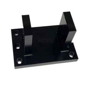 Custom CNC <b>Machining</b> <b>Service</b>, Black Anodized Aluminum Alloy Industrial Mechanical Bracket & Structural Parts - Product Image 4