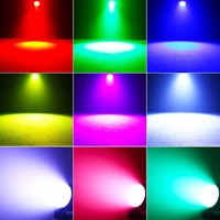 4 projecteurs de scène RVBW 19*15W avec anneau lumineux, faisceau mobile, zoom et contrôle DMX, livrés avec flight case