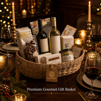 Panier à vin en osier tressé personnalisé avec logo, emballage de luxe pour champagne, panier-cadeau, présentoir pour pique-nique
