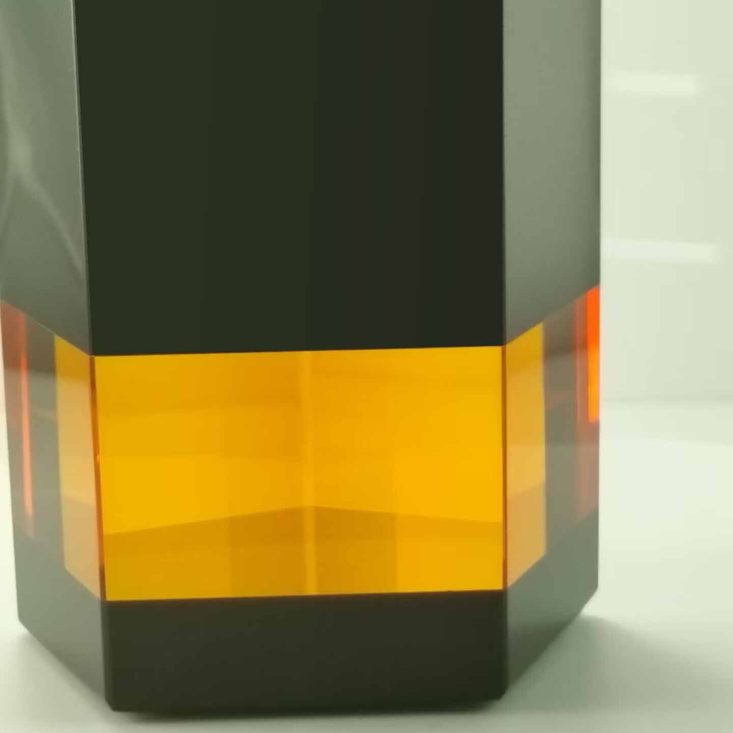 Exquisite Black Crystal Glass Trophy Award | Custom Pentagonal Column Recognition Plaque | Premium Corporate Souvenir | Elegant Business &amp;amp; Achievement Gift