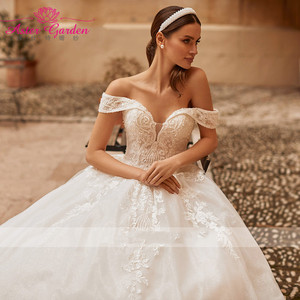 Robe de mariée Aster Garden Princess 2025, élégante, col cœur, mariée, broderie perlée, dentelle, robe de mariée en A, robe de mariée - Product Image 3