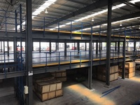 Étagère industrielle personnalisée en acier, mezzanine, plateforme, échelle, anti-rouille, réglable, noire, pour grenier, 5 niveaux