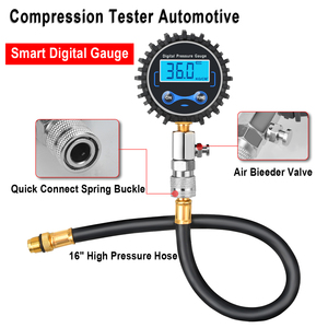 Kit Tester Digitale per Compressione Cilindri Auto, Moto e Motori a Benzina - Product Image 2