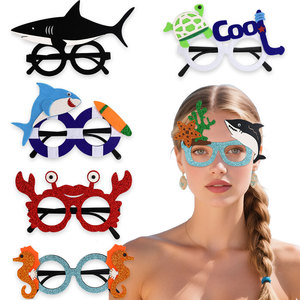 Gafas Resistentes con Temática Oceánica, Mundo Submarino, Accesorios <span class=keywords><strong>para</strong></span> Fotos <span class=keywords><strong>Infantiles</strong></span>, Tiburón, Tortuga, Gafas <span class=keywords><strong>para</strong></span> Fiestas de <span class=keywords><strong>Cumpleaños</strong></span> y Ramadán - Product Image 1