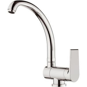 Grifo de Cocina Artic Line de un Solo Orificio, Cromado, 40 cm de Longitud, con Caño Plegable - Product Image 1