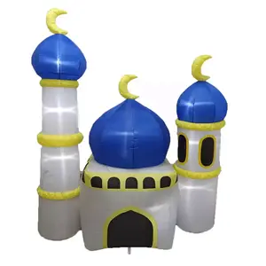 사용자 정의 안뜰 이슬람 이드 무바라크 모스크 풍선 사원 장식 이슬람 야외 풍선 라마단