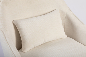 Chaises de salle à manger en bois VANBOW, style tendance, fauteuil en tissu, chaise de détente - Product Image 6