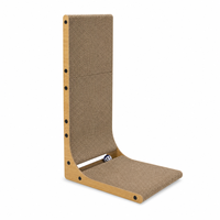 Griffoir pour chat en carton Conlun, 26 L, en forme de L, vertical, à poser contre le mur, protège les meubles, pour chats d'intérieur, blanc, toutes saisons