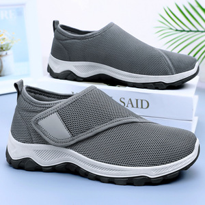 <span class=keywords><strong>Scarpe</strong></span> Casual Estive da <span class=keywords><strong>Uomo</strong></span> in Mesh Traspirante con Punta Arrotondata, Slip-on con <span class=keywords><strong>Velcro</strong></span>, Suola in PVC, Vendita all'Ingrosso e Dropshipping - Product Image 1