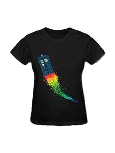 Venta al por mayor personalizada señoras de manga corta Premium camiseta ecológica Jersey estampado patrón Casual Loose Fit Logo diseño camisetas para - Product Image 6