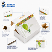 Boîte en carton ondulé de luxe moderne biodégradable de haute qualité avec impression UV personnalisée pour fruits, emballage cadeau exquis