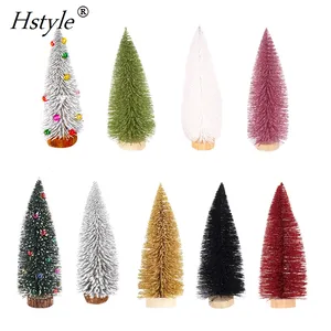 מיני סיסל עצים מלאכותי מיני עצי חג המולד בקבוק מברשת עצי מעורב צבע עבור חג בית המפלגה דיורמה דגם SSD240