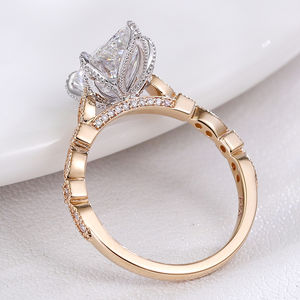 IGI Certified HPHT CVD Lab Grown Pear Cut Diamond Fine <b>Rings</b> 925 Sterling Silver Jewelry Engagement Wedding <b>Ring</b> for Women <b>Man</b> - Product Image 3