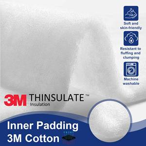 Masque oculaire lesté en flanelle tricotée douce 100% occultante avec sangle élastique réglable pour un sommeil profond et confortable, couleur et logo personnalisables - Product Image 5