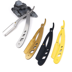 Foldable Professional Shaver Men's Shaving and Facial Shaping Tools Household <b>Barber</b> Shop Shaving razor Stainless Steel razor - Product Image 5