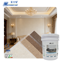Colle à papier peint en amidon prêt à l'emploi Methstar, super forte adhérence pour textiles tissés et construction murale en tissu croisé épais