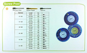 วัสดุฝังรากฟันเทียมหมุดสกรูหัวทันตกรรมชุบทอง - Product Image 5
