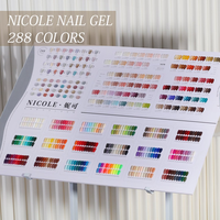 Kit de vernis à ongles en gel Nicole ZRKGEL sans HEMA ni TPO, 288 couleurs, professionnel, longue tenue, gel UV pour vernis Esmaltes UV