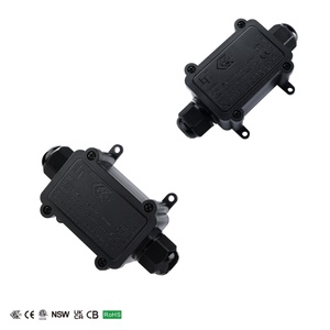 Boîtiers de jonction étanches <span class=keywords><strong>IP68</strong></span> robustes en PC, connecteur LED 1 entrée-1 sortie, boîtier électrique en plastique étanche pour câble - Product Image 1