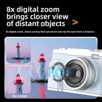 Kamera Digital HD 4K X8 Cross-border Layar 2"-3" Stabilisasi Gambar, Mendukung Kartu TF untuk Pelajar, Gamer, dan Anak-anak