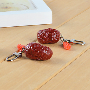 Simulation Food Toy Red Dates and Goji Berries 2-in-1 Keychain Pendant <strong>Funny</strong> Gift for Best Friend - Product Image 4